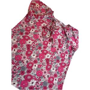 Simple Fun Women's Top Size M‎ Short Sleeve Pink  Multicolored Floral Round Neck
